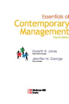 Download Essentials of Management (10e) by Harold Koontz.